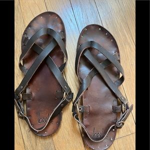 Beek Sparrow sandals, brown size8